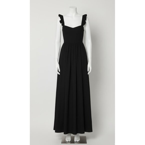 NWT Reformation Vecchio in Black Linen Tie Back Maxi Tank Dress 8 $388 - Picture 4 of 10